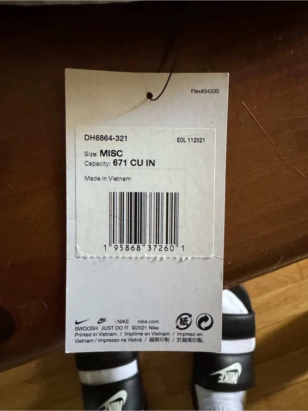 Nike White and Neon Yellow Mini Backpack Brand New